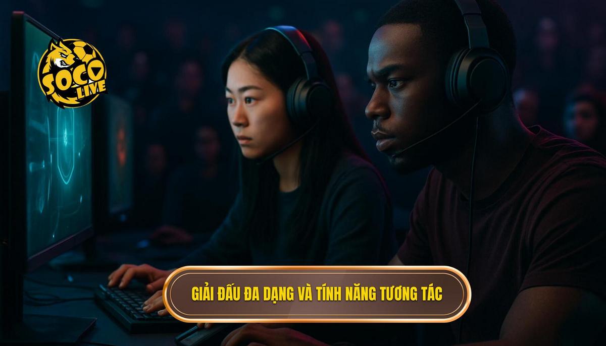 Hệ thống giải đấu đa dạng và tính năng tương tác chuyên sâu