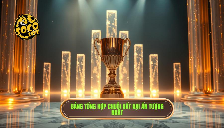 Chuỗi bất bại dài nhất lịch sử bóng đá: Khi những giới hạn bị phá vỡ 3 Bảng tổng hợp các chuỗi bất bại ấn tượng nhất
