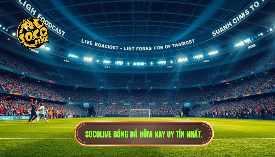 Socolive bóng đá hôm nay: Thiên đường xem trực tiếp bóng đá không giới hạn 1 Socolive bóng đá hôm nay uy tín nhất